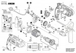 Bosch 3 601 B18 123 Gsb 1600 Percussion Drill 230 V / Eu Spare Parts